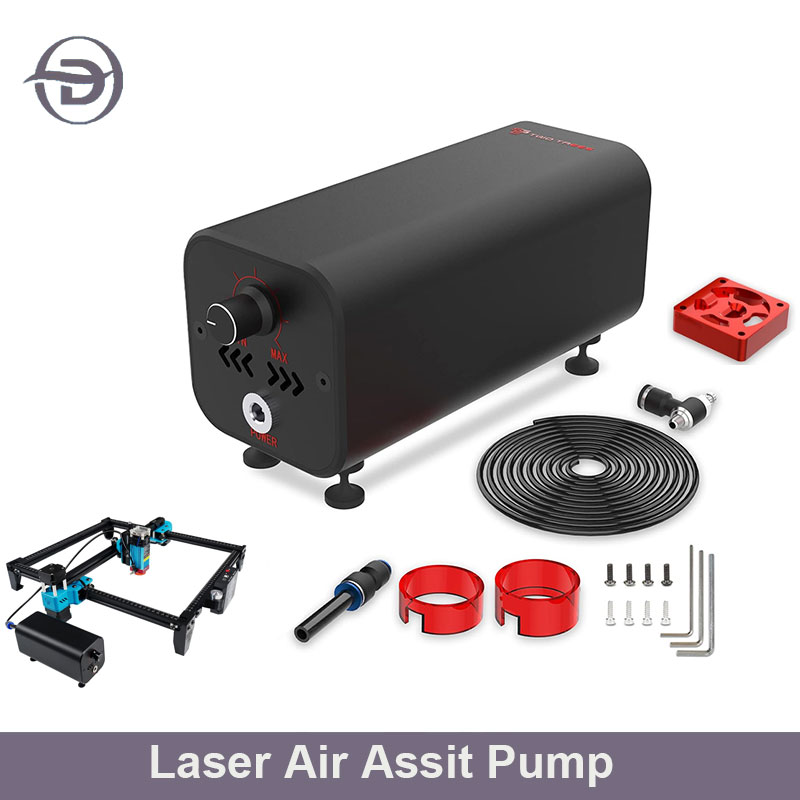 Air Assist Pump Laser - Air Assist Hochgeschwindigkeits-Luftpumpe, einstellbarer Luftstrom, kompatibel