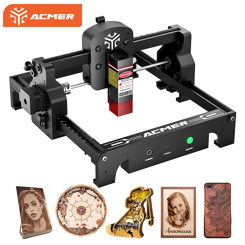 Industrial Handheld Laser Engraver - ACMER S1 6W/3,5W/2,5W Mini Tragbarer Lasergraveur