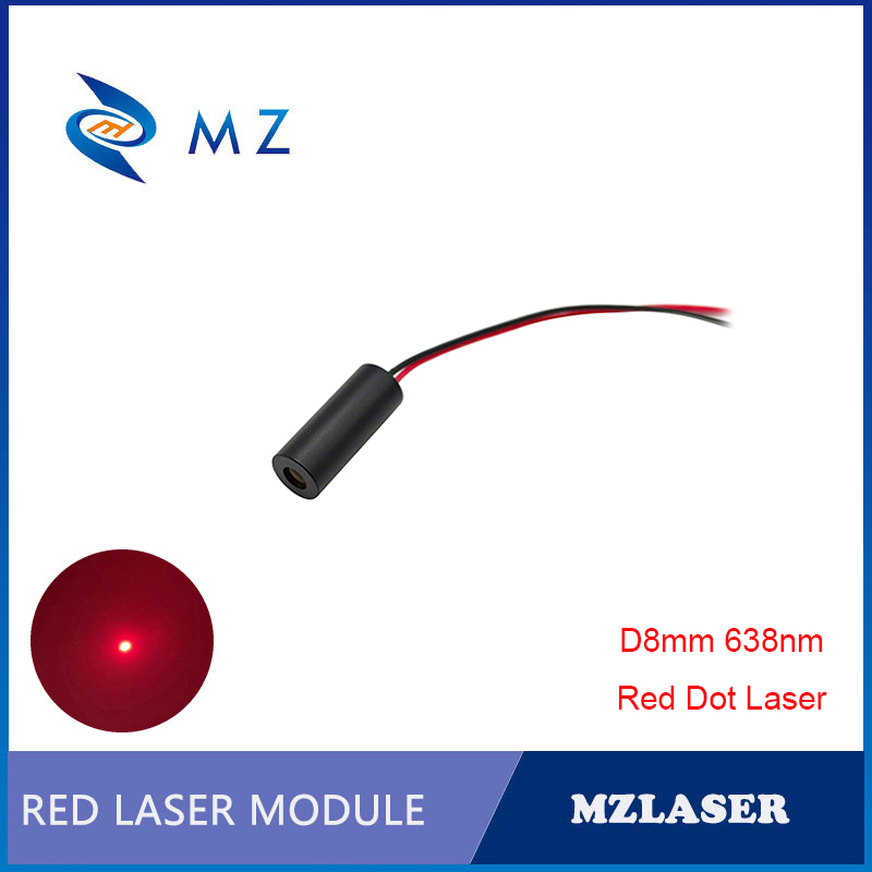 Industrial Grade Laser Pointer - Kompaktes Mini-Rotpunkt-Laserdiodenmodul 638nm 30mW 3V D10mm