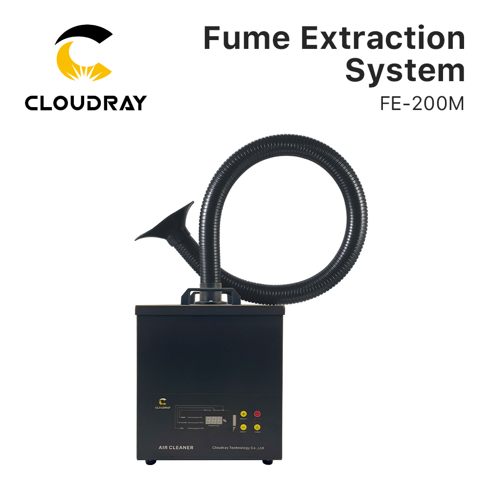 Fiber Laser Cutting Machine - Cloudray Rauchabsaugsystem FE-200M für leichte Anwendungen