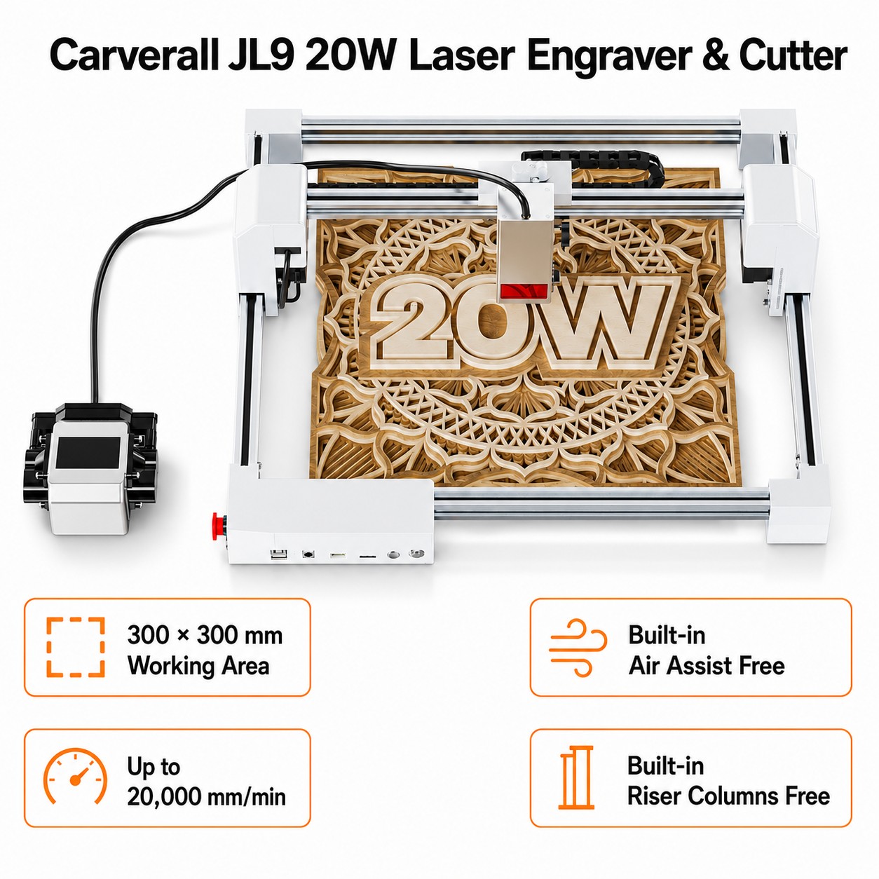 Carverall JL9 20W Laser-Gravie – Industrial Handheld Laser Engraver Bewertung und Preis