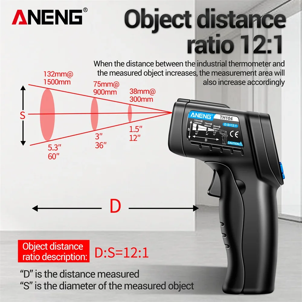ANENG TH104 Infrarot-Handtherm – Industrial Laser Temperature Sensor Bewertung und Preis
