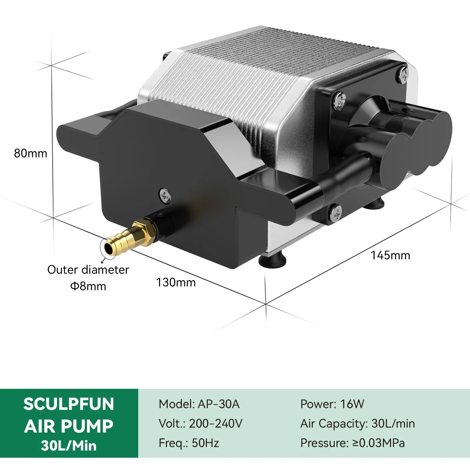 30L/Min Laser-Luftunterstützun – Air Assist Pump Laser Bewertung und Preis
